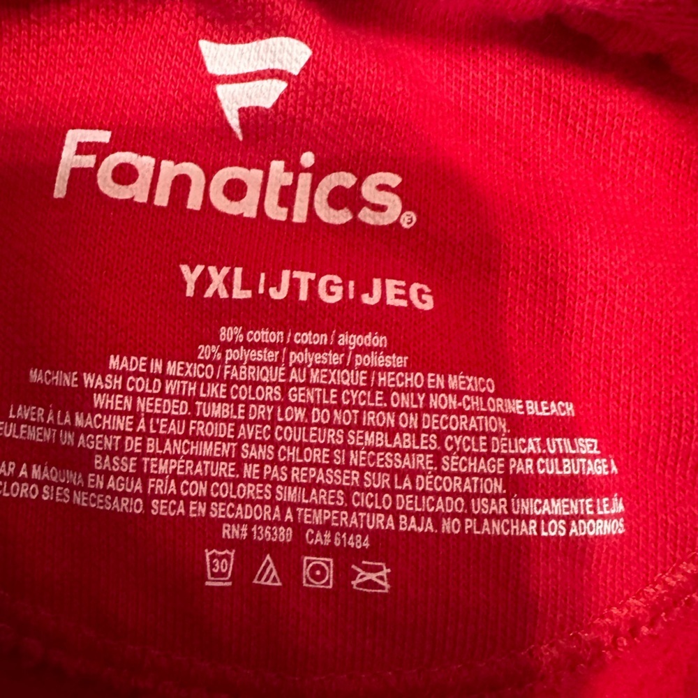 Fanatics San Francisco 49ers Hoodie Sweatshirt Youth Size XL NFL Pullover - Picture 7 of 12